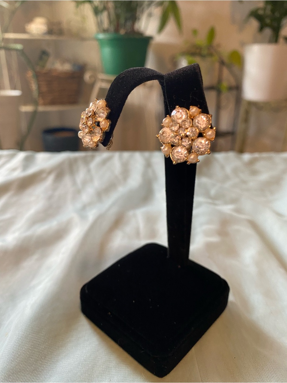 FASHION RHINESTONE CLIP ON EARRINGS - Picture 12 of 16